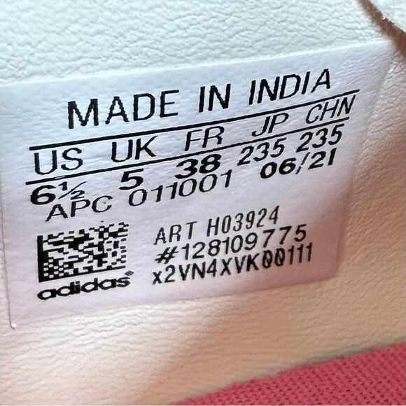 Adidas Originals Stan Smith Tre-Tongue Pink Lace Up Sneakers. Shoes. 6.5. 6 1/2. - Picture 13 of 14